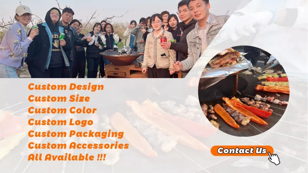 Decoration Corten Steel Propane Firepit Metal Gas Fire Pit