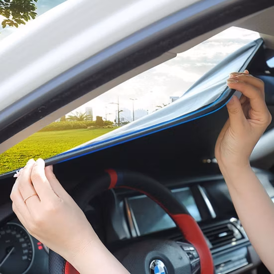 Faltbarer Auto-Sonnenschutz, passgenauer Sonnenschutz für die Windschutzscheibe, Seitenfenster, Schutz, reduziert Blendung, Privatsphäre, Zubehör Bl21974